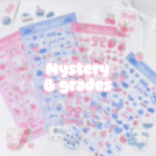 MYSTERY PACK 📦 (3-4pcs b-grades stickers sheets)